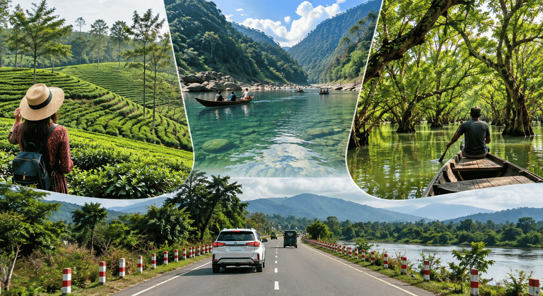 How To Travel From Sylhet To Sreemangal, Jaflong & Ratargul