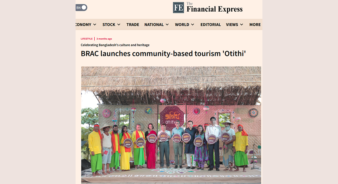 BRAC Launches Community-Based Tourism 'Otithi'