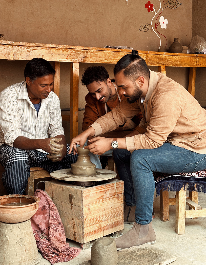 Pottery making activity