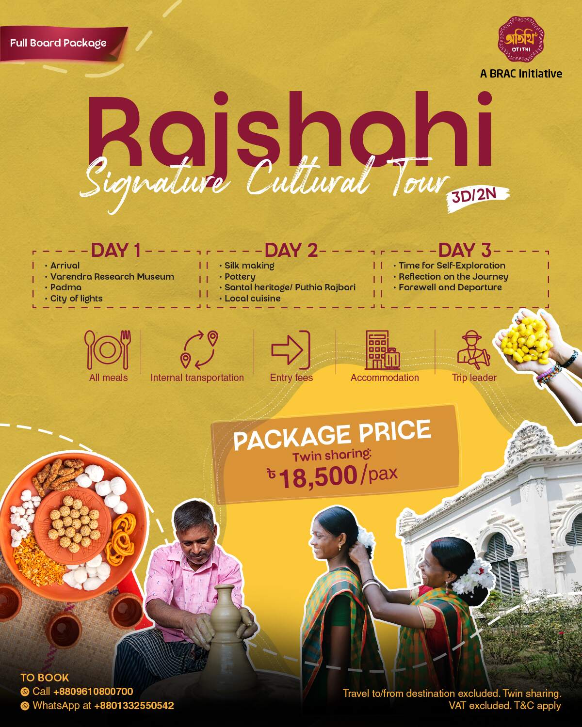 Rajshahi Signature Cultural Tour (3D/2N)