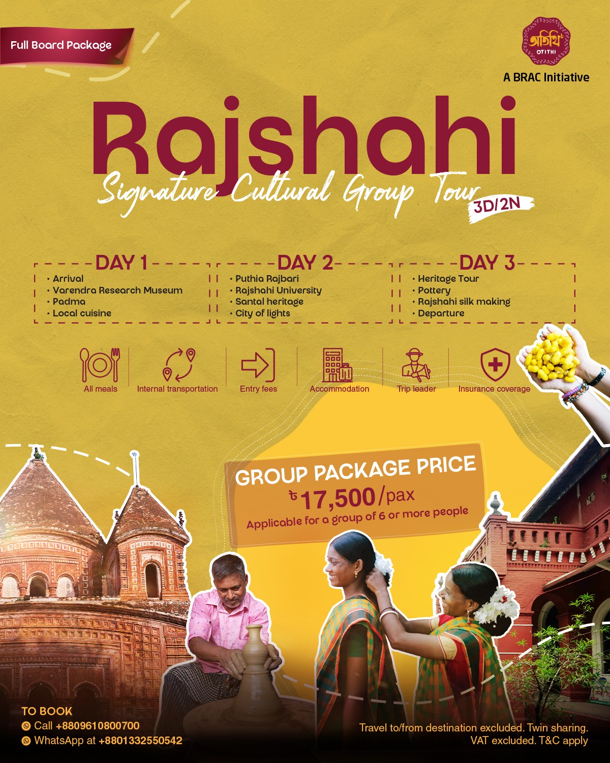 Rajshahi Signature Cultural Group Tour (3D/2N)