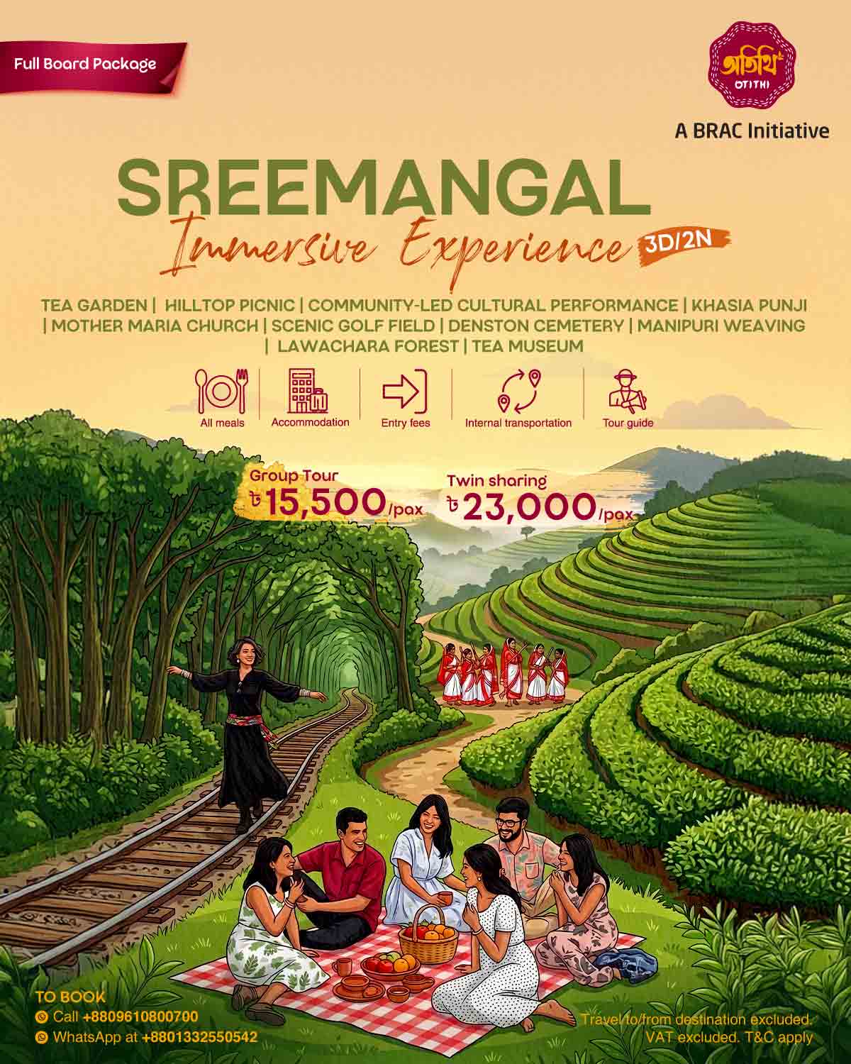 Sreemangal Immersive Experiences (3D/2N)