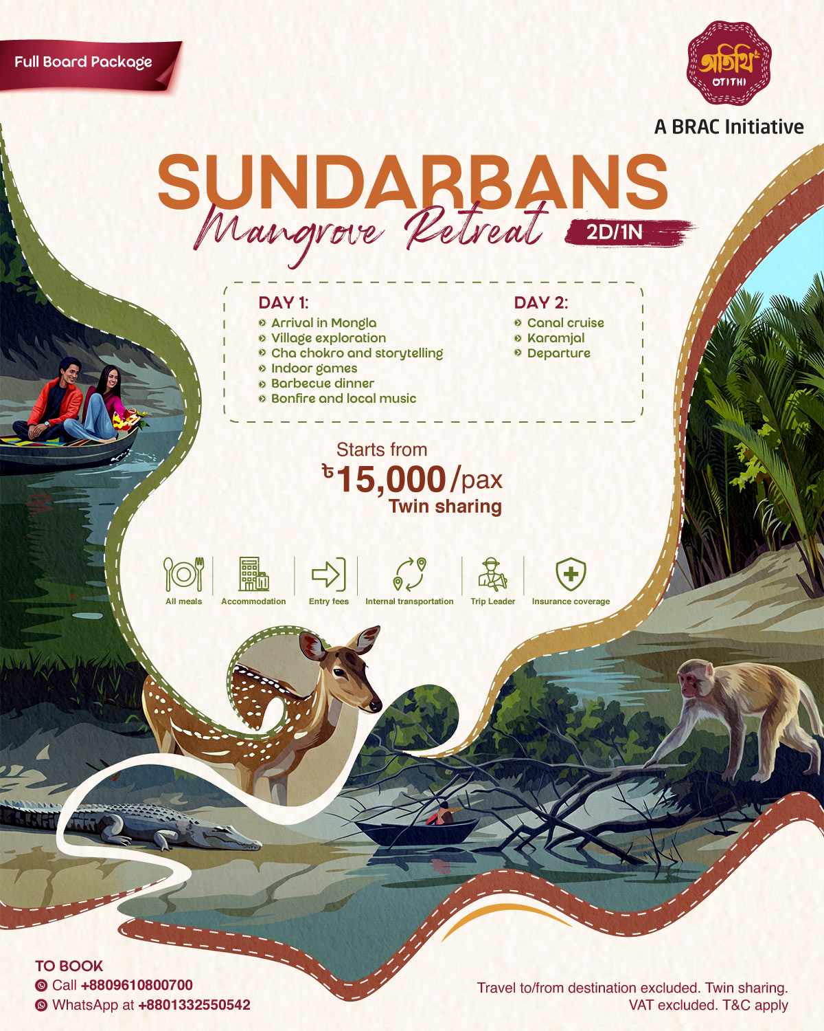 Sundarbans Mangrove Retreat (2D/1N)