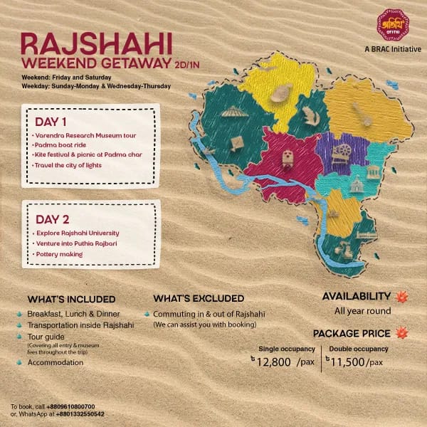 Rajshahi Weekend Getaway (2D/1N)